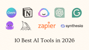 Read more about the article 10 Best AI Tools in 2026 (That Actually Save Time & Make Money)